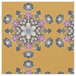 Tecido de mandala para aranhas florais