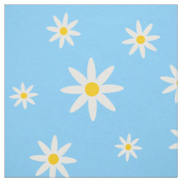 Tecido de margarida azul
