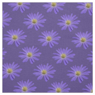 Tecido de margarida Tecido roxo Algodão ou Poli