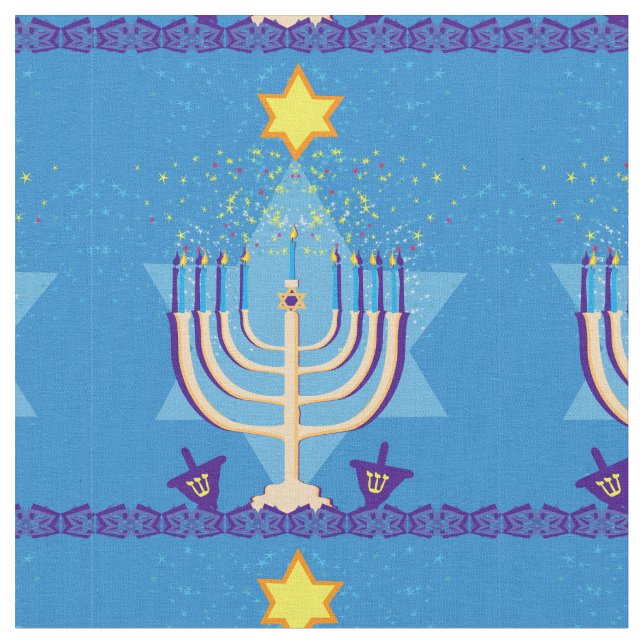 tecido de menorah hanukkah (Detalhe)