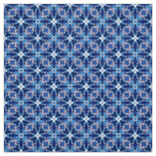 Tecido de Mobiliário Branco Azul Glitch2