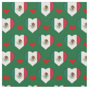 Tecido de moda de Flag e Red Heart do México/Méx