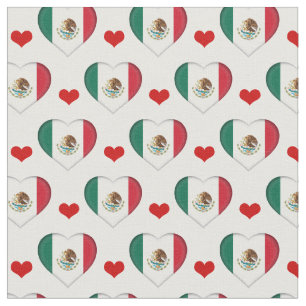 Tecido de moda de Flag e Red Heart do México/Méx