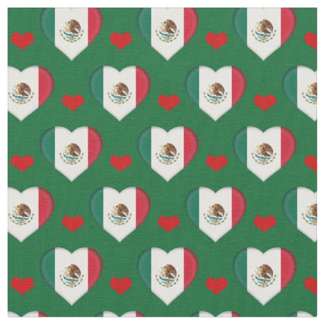 Tecido de moda de Flag e Red Heart do México/Méxic (Detalhe)