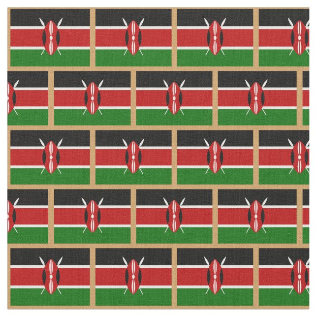 Tecido de moda Queniano Flag & Kenya / esportes (Detalhe)
