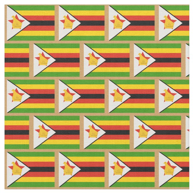Tecido de moda Zimbábue Flag & Zimbábue /esporte (Detalhe)