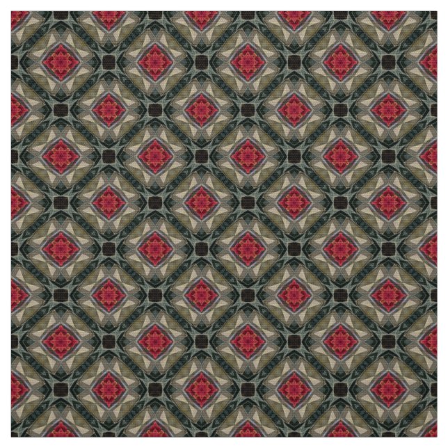 Tecido de móveis de padrão multicolorido escuro 2 (Modelo)