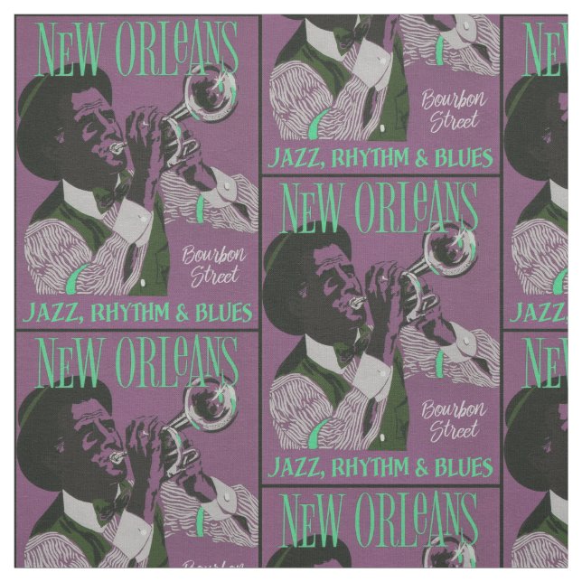 Tecido de Música New Orleans (Modelo)