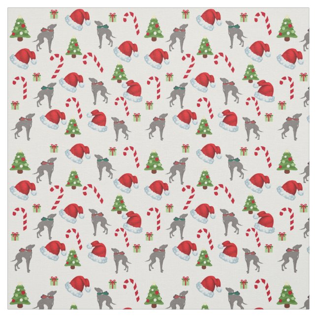 Tecido de Natal italiano Greyhound Joann Tecido (Modelo)