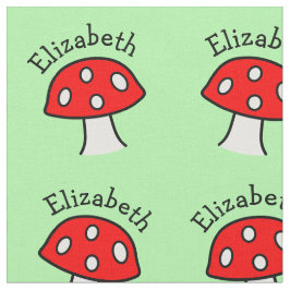 Tecido de Nome do Cogumelo Vermelho