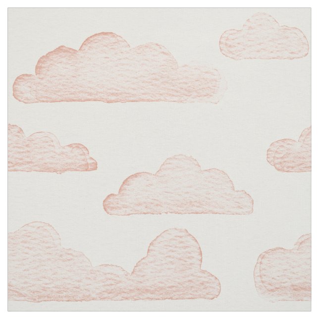 Tecido de Nuvens de Aquarela Coral Dreamtime (Modelo)