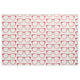 Tecido de Óculos de Geek Hipster vermelho