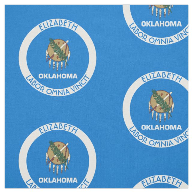 Tecido De Oklahoma bandeira personalizada estado mais (Modelo)