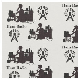 Tecido de operador de rádio com sinal de chamada 