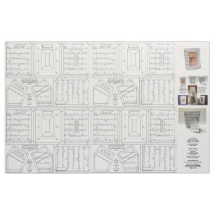 tecido de ornamentação de pinos para pintura de 