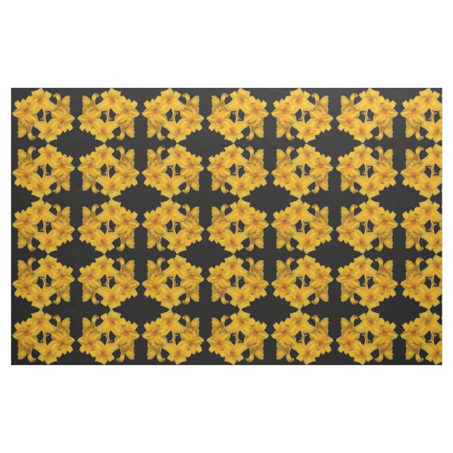 Tecido de padrão Abstrato de dia amarelo (Fat Quarter)