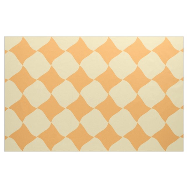 Tecido de padrão amarelo retrô (Jarda)