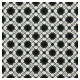 tecido de padrão branco e preto