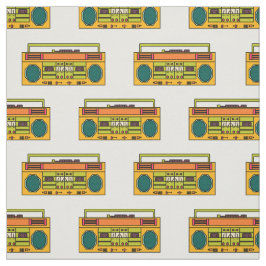 tecido de padrão da caixa de inicialização retro