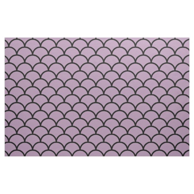 Tecido de Padrão de Escala Roxa (Fat Quarter)
