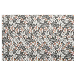 Tecido de padrão de flor de Vintage japonês