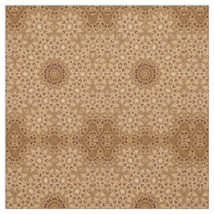 Tecido de Padrão de Flor Impressão do Brown Henna