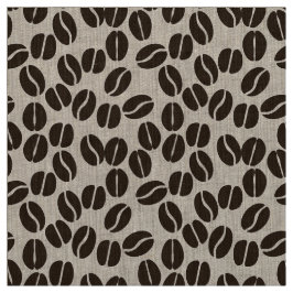 tecido de padrão de grãos de café