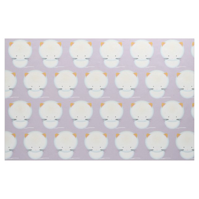 Tecido de padrão de Kittens brancos (Fat Quarter)