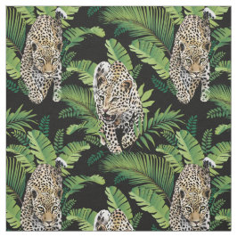 Tecido de padrão de leopardos