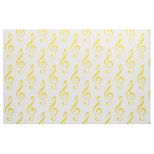 Tecido de Padrão de Limpeza de Árvore Amarelo