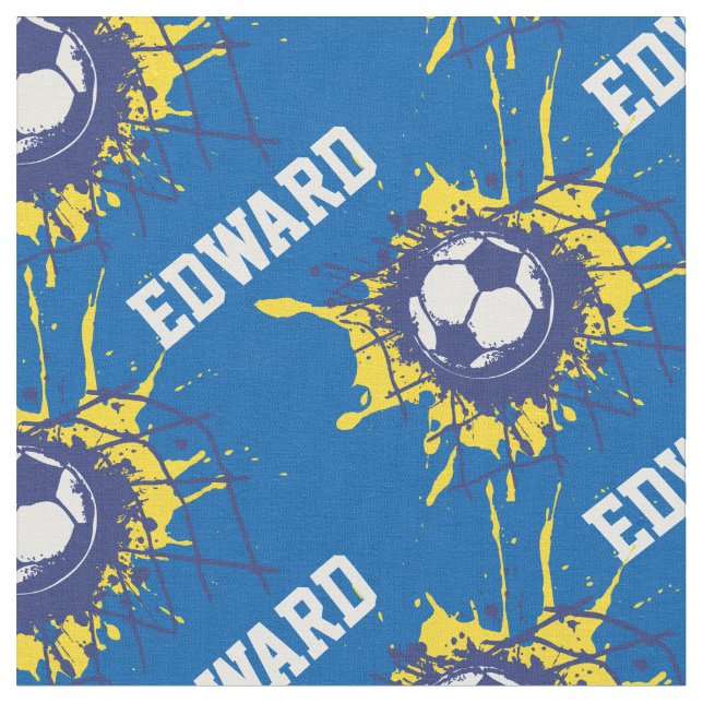 Tecido de padrão de nome personalizado do gol de f (Detalhe)