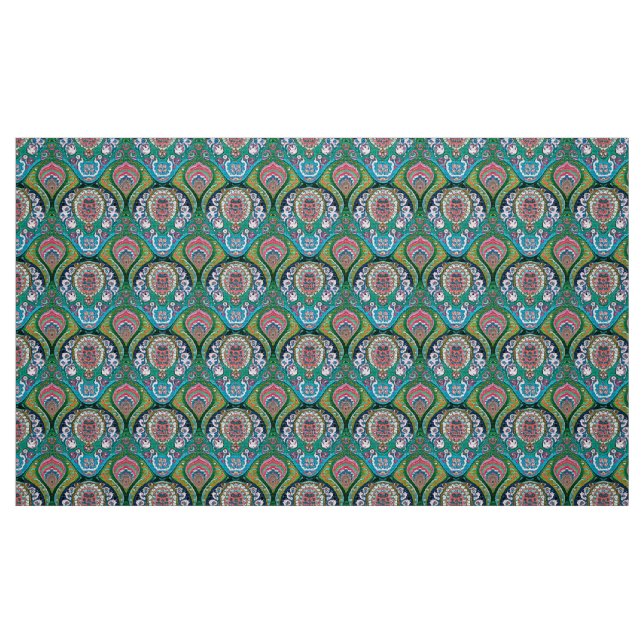 Tecido de padrão de Paisley Moderno Elegante (Fat Quarter)