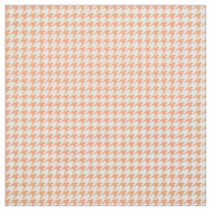 Tecido de padrão de som branco laranja