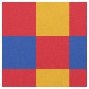 tecido de padrão de tabuleiro vermelho, azul e am