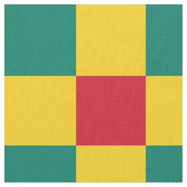 Tecido de padrão de tabuleiro vermelho, verde e am (Detalhe)