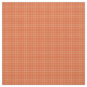 Tecido de Padrão de Tartan Laranja de queda bonito