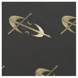 Tecido de Padrão de Ventilador do Músico Cello Dou