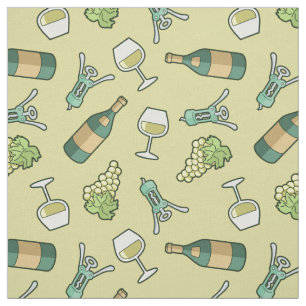 Tecido de Padrão de Vinho Branco