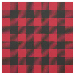 Tecido de Padrão de Xadrez do Lumberjack Negro Ver