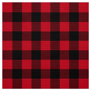 Tecido de Padrão de Xadrez do Lumberjack Negro Ver