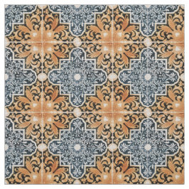 Tecido de Padrão do Azulejo Português