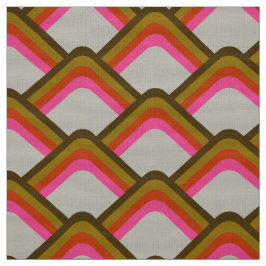 Tecido de padrão do estilo retro 60s 70s