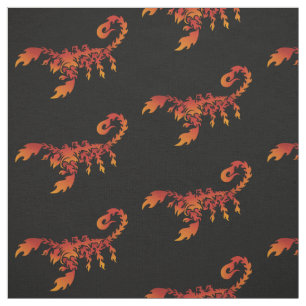 Tecido de Padrão do Flames Scorpion
