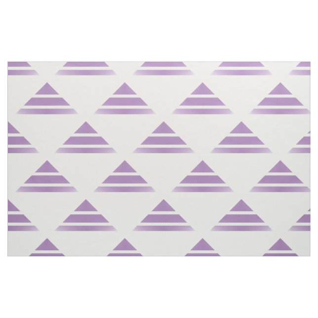 Tecido de Padrão do Triângulo Geográfico Branco Ro (Fat Quarter)