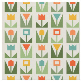 Tecido de Padrão Floral Abstrato Elegante da Prima
