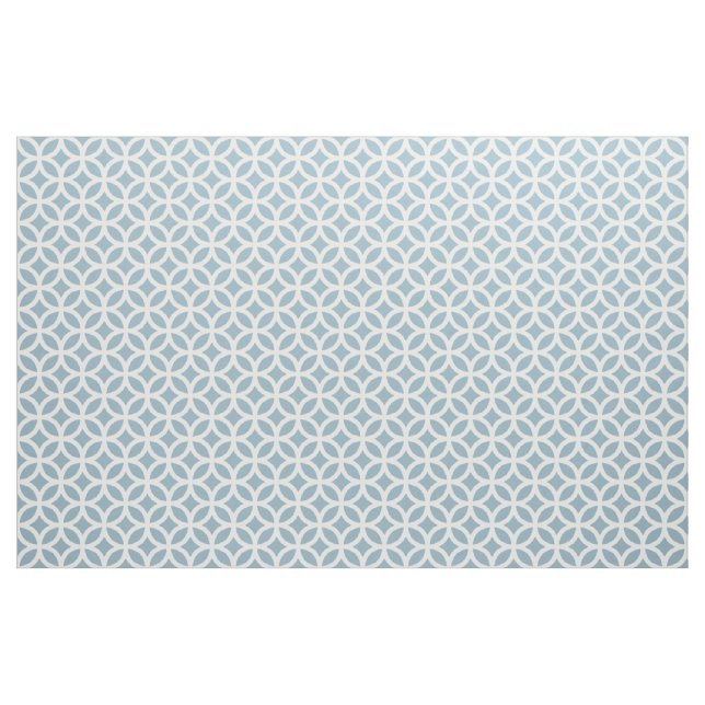 Tecido de Padrão Geométrico Azul Aquamarine (Jarda)