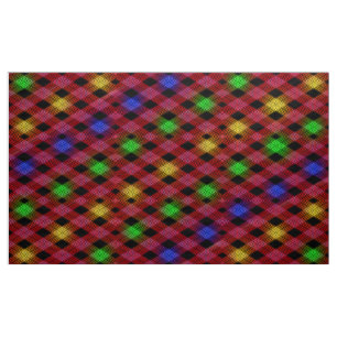 Tecido de padrão multicolorido para verificação