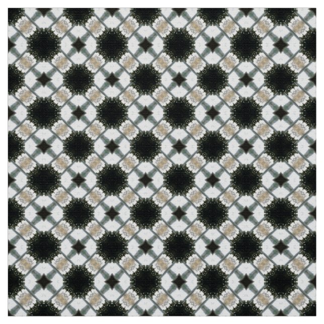Tecido de padrão preto e branco da Glitch2 (Modelo)