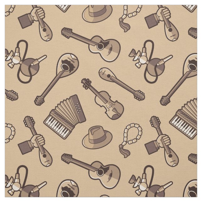 Tecido de padrão Rebetiko (Modelo)