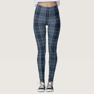 tecido de padrão tartan campbell Leggings